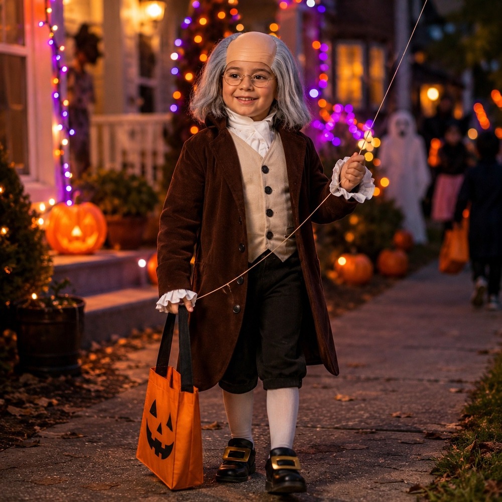 California Costumes Benjamin Franklin Colonial Man Child XL 12-14 Costume 00435
